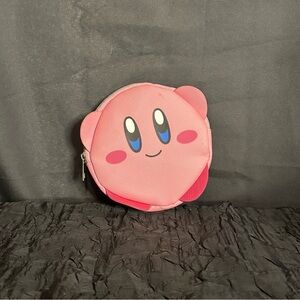 Kirby Zip Top Character Coin Pouch Round Pink Licensed